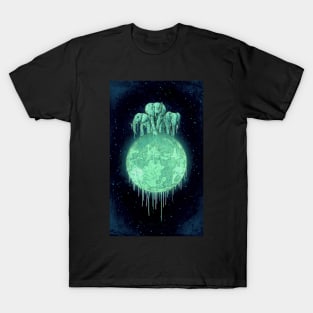 ELEPHANTS ON MOON (VARIANT) MINT T-Shirt